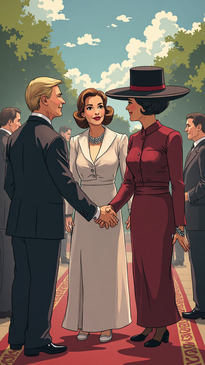 Presidential Greeting Scene